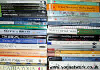 A small part of the Yoga at Work book library!